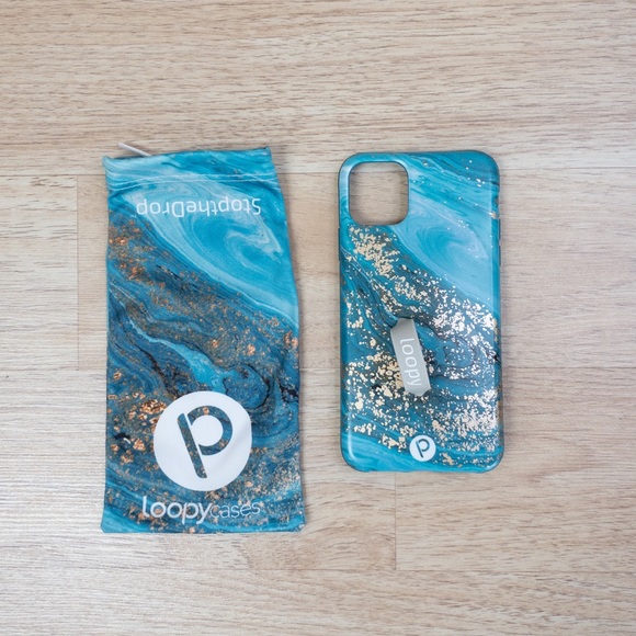 Loopy Case Accessories - Loopy Case iPhone 11 Pro Max Right Gold Marble